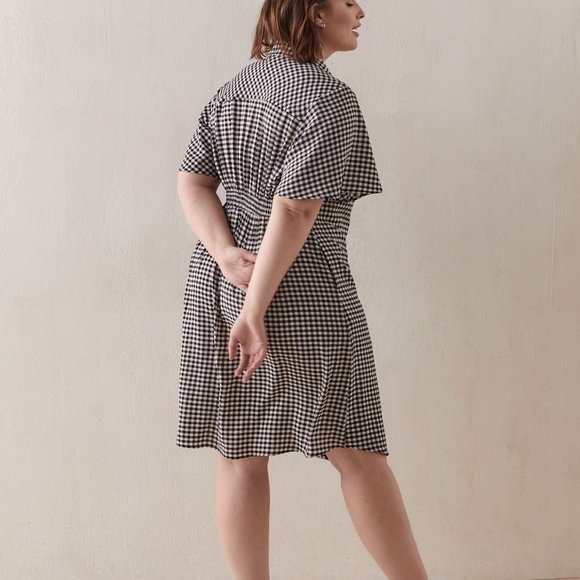 Gingham Shirt Dress - Picture 2 of 3